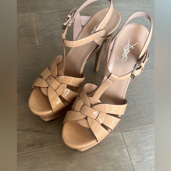 YSL tribute platform sandals excellent condition size 37.5 - Picture 2 of 3
